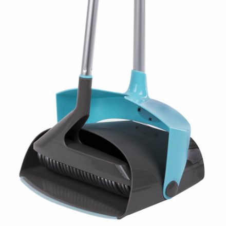 Совок для мусора + щетка, закрывающаяся крышка, алюминиевая рукоятка, высота изделия 93 см, рукоятка 74 см, "ЛОВУШКА", LAIMA HOME, 606804 Совок для мусора + щетка, закрывающаяся крышка, алюминиевая рукоятка, высота изделия 93 см, рукоятка 74 см, "ЛОВУШКА", LAIMA HOME, 606804