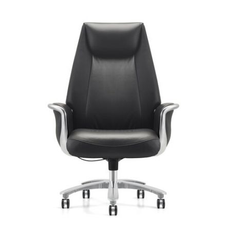 Кресло HAWASAN (ХАВАСАН) PREMIUM EX-800, до 200 кг, синхромеханизм, алюминий, экокожа, черное, 533234