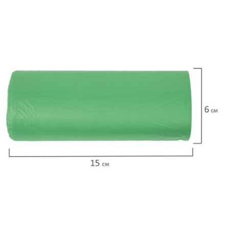 Мешки для раздельного сбора мусора 60 л зеленые в рулоне 20 шт., ПНД 10 мкм, 58х68 см, LAIMA, 606704, 3835 Мешки для раздельного сбора мусора 60 л зеленые в рулоне 20 шт., ПНД 10 мкм, 58х68 см, LAIMA, 606704, 3835