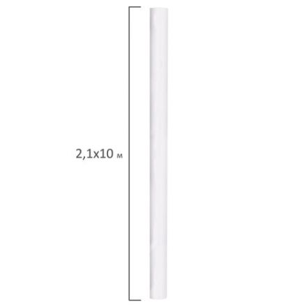 Холст в рулоне BRAUBERG ART CLASSIC, 2,1x10 м, грунт., 380 г/м2, 100% хлопок, среднее зерно, 191033