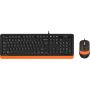 Набор клавиатура+мышь A4Tech Fstyler F1010 кл:черн/оранж м:черн/оранж USB Набор клавиатура+мышь A4Tech Fstyler F1010 кл:черн/оранж м:черн/оранж USB