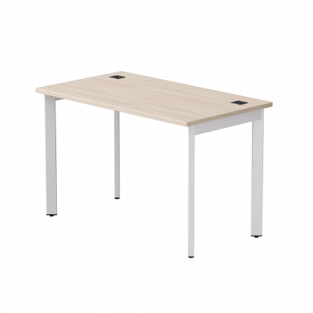 Стол прямой Everprof EVO на металлокаркасе 1180х670х755 мм опоры 45гр Дуб Соната/Белый Стол прямой Everprof EVO на металлокаркасе 1180х670х755 мм опоры 45гр Дуб Соната/Белый