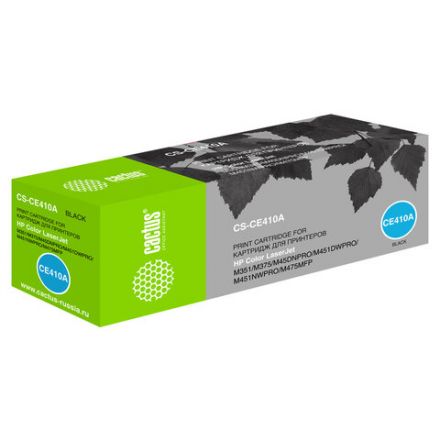 Картридж лазерный CACTUS (CS-CE410A) для HP LaserJet Pro M351/M451, черный, ресурс 2200 страниц Картридж лазерный CACTUS (CS-CE410A) для HP LaserJet Pro M351/M451, черный, ресурс 2200 страниц