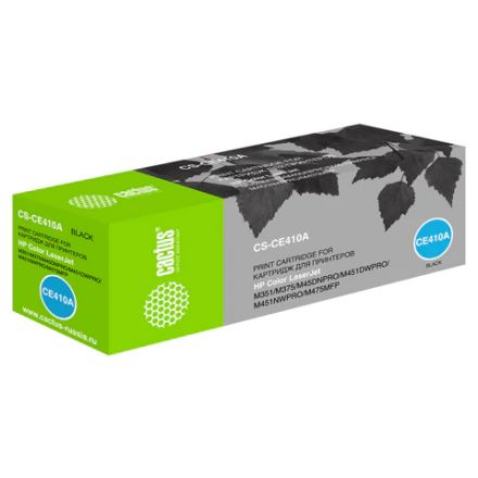 Картридж лазерный CACTUS (CS-CE410A) для HP LaserJet Pro M351/M451, черный, ресурс 2200 страниц Картридж лазерный CACTUS (CS-CE410A) для HP LaserJet Pro M351/M451, черный, ресурс 2200 страниц
