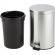 Ведро мусорное с педалью 12 л, матовое, нержавеющая сталь