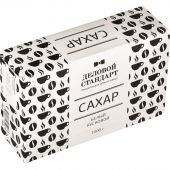 Сахар кусковой Деловой Стандарт белый 1кг, 10шт/уп