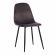 Стул BREEZE (mod. 4724) Велюр/металл , 44 х 53 х 87 см, Dark grey (темно-серый) HLR24 / черный