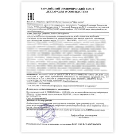 Фломастеры смываемые детские, противоударный наконечник, 6 цветов, BRAUBERG KIDS, ПВХ-упаковка с европодвесом, 152178