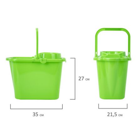 Ведро 9,5 л для уборки КОМПЛЕКТ с ОТЖИМОМ (сетчатый) пластик, для веревочных и ленточных МОПов, IDEA, М 2421 Ведро 9,5 л для уборки КОМПЛЕКТ с ОТЖИМОМ (сетчатый) пластик, для веревочных и ленточных МОПов, IDEA, М 2421