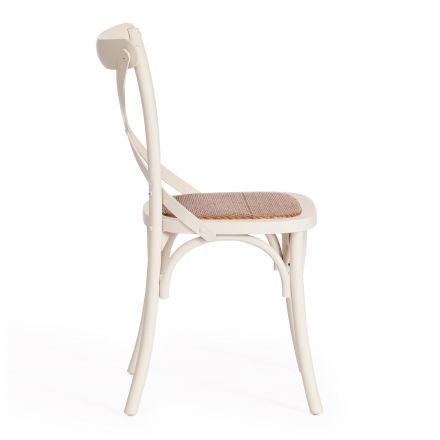 Стул Tetchair CROSS (mod.CB2001), дерево береза, 49.5*53.5*87, Белый (butter white)