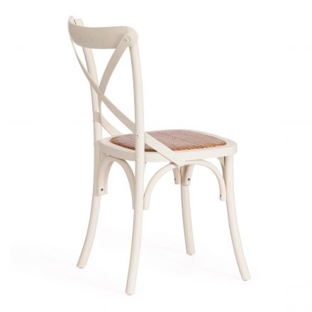 Стул Tetchair CROSS (mod.CB2001), дерево береза, 49.5*53.5*87, Белый (butter white)