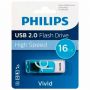 Флеш-диск 16 GB PHILIPS VIVID, разъем USB 2.0, синий, FM16FD05B/97 Флеш-диск 16 GB PHILIPS VIVID, разъем USB 2.0, синий, FM16FD05B/97