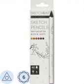 Набор карандашей SKETCH&ART4 мм, ТЕРРАКОТА 6 ЦВ. 30-0118/06