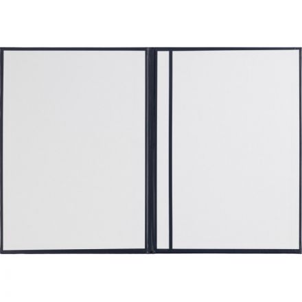 Папка адресная с ВИНЬЕТКОЙ бумвинил с поролоном синяя