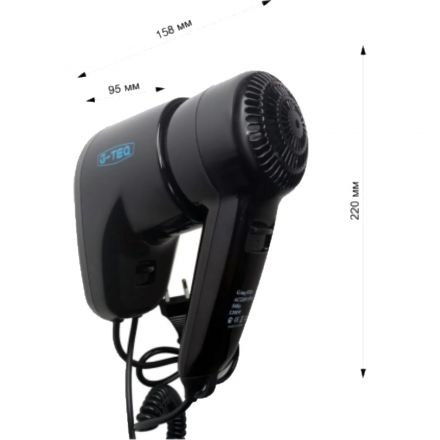 Фен настенный G-teq торцевой 1200 Вт, 8724B