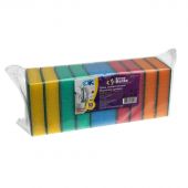 Губки для мытья посуды Премиум (10 шт/уп) 110x80x30мм Губки для мытья посуды Премиум (10 шт/уп) 110x80x30мм