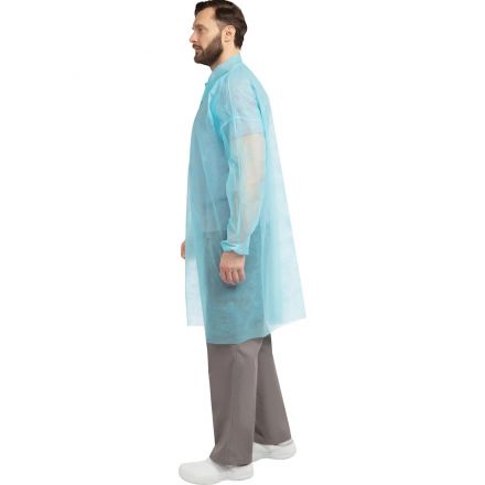 Халат на кнопках 20гр/м2 р.XXL, голубой(10шт/упак),арт.406-877-007,к