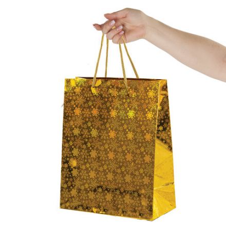Пакет подарочный новогодний НАБОР 4 шт. 26x13x32 см (L), ГОЛОГРАФИЯ 3 цвета ЗОЛОТАЯ СКАЗКА, 609614 Пакет подарочный новогодний НАБОР 4 шт. 26x13x32 см (L), ГОЛОГРАФИЯ 3 цвета ЗОЛОТАЯ СКАЗКА, 609614