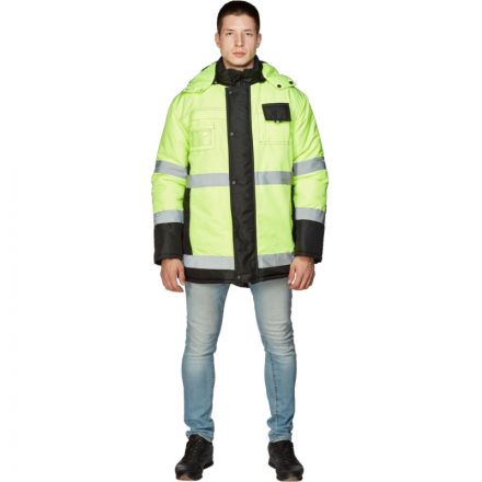 Куртка рабочая зимняя муж з44-КУ черн./лим. (р.56-58) 170-176