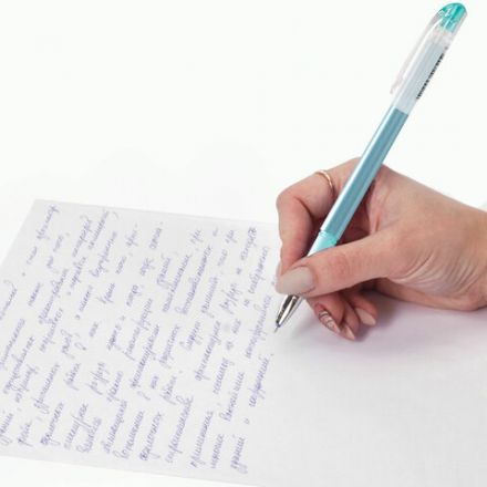 Ручки стираемые гелевые STAFF "College" EGP-664, НАБОР 4 штуки (3 СИНИХ, 1 ЧЕРНАЯ), игольчатый узел 0,5 мм, линия письма 0,38 мм, 143667