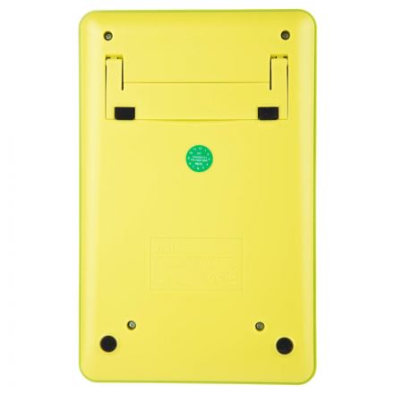 Калькулятор настольный ПОЛНОРАЗМ. Deli EM01551, 12-р,дв.пит,175х108мм, желт Калькулятор настольный ПОЛНОРАЗМ. Deli EM01551, 12-р,дв.пит,175х108мм, желт