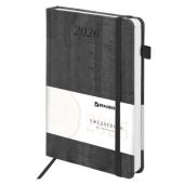 Ежедневник датированный 2026 А5 138x213 мм, BRAUBERG "Wood", под кожу, держатель для ручки, серый, 117108 Ежедневник датированный 2026 А5 138x213 мм, BRAUBERG "Wood", под кожу, держатель для ручки, серый, 117108