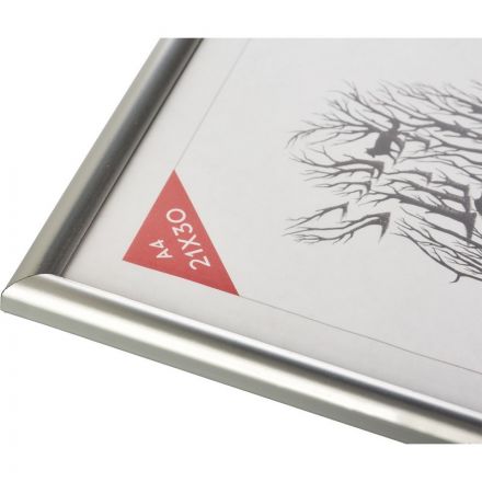 Фоторамка А4 пластиковая PS 516 серебро матовое Фоторамка А4 пластиковая PS 516 серебро матовое