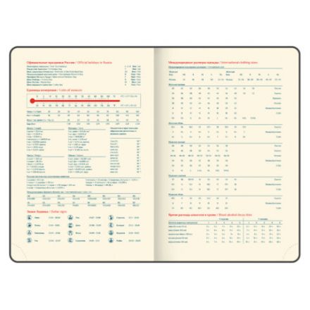 Ежедневник датированный 2026 B6 125х173 мм, GALANT "Vivid", под кожу, красный, 117413