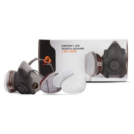 Комплект защитный Jeta Safety 5500P (перчатки, полумаска, фильтр, предфильтр, держатель), размер М, J-SET5500P-M Комплект защитный Jeta Safety 5500P (перчатки, полумаска, фильтр, предфильтр, держатель), размер М, J-SET5500P-M
