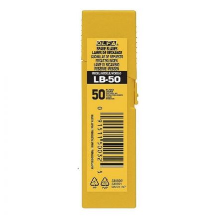 Лезвие OLFA сегментированное 18 мм 8 сегментов, в боксе 50 шт/уп (OL-LB-50) Лезвие OLFA сегментированное 18 мм 8 сегментов, в боксе 50 шт/уп (OL-LB-50)