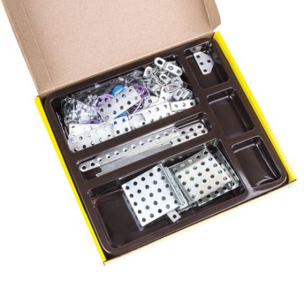 Конструктор металлический ЮНЛАНДИЯ "Для уроков труда №3", развивающий, 292 элемента, 104681 Конструктор металлический ЮНЛАНДИЯ "Для уроков труда №3", развивающий, 292 элемента, 104681