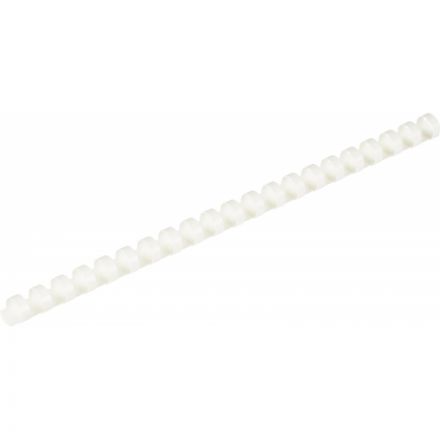 Пружины для переплета пластиковые 21 кольцо, 14 мм, (белые), 100 шт./уп