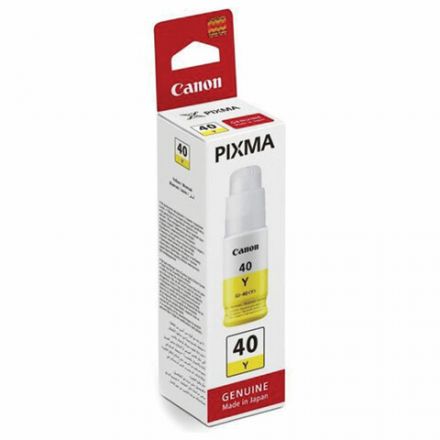 Чернила CANON (GI-40Y) для СНПЧ Pixma G5040/G6040, желтые, ресурс 7700 страниц, оригинальные, 3402C001 Чернила CANON (GI-40Y) для СНПЧ Pixma G5040/G6040, желтые, ресурс 7700 страниц, оригинальные, 3402C001