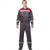 Костюм рабочий летний муж. Л20-КБР сер/красн (р.48-50) 194-200 (Арсенал-СП)