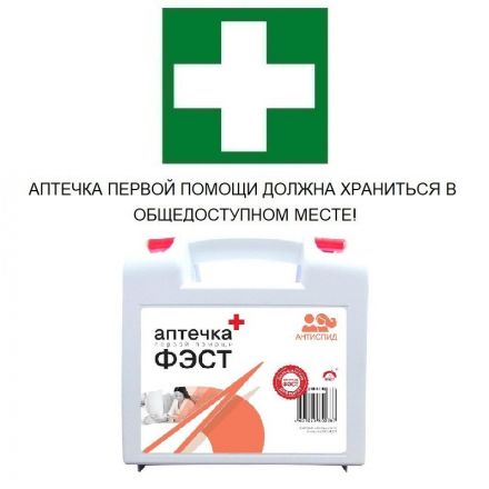 Аптечка первой помощи АнтиСПИД ФЭСТ (постановление №59) (полистирол)
