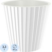 Горшок InGreen Sand для цветов D190мм,3,3л c дренаж.встав.бел.,IG640110048 Горшок InGreen Sand для цветов D190мм,3,3л c дренаж.встав.бел.,IG640110048