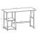 Стол на металлокаркасе BRABIX "LOFT CD-006",1200х500х730 мм,, 2 полки, цвет дуб натуральный, 641226