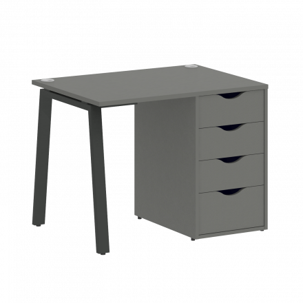 Home Office Стол письменный VR.SP-3-98.4.A Металлик/Антрацит металл 980*720*750 Home Office Стол письменный VR.SP-3-98.4.A Металлик/Антрацит металл 980*720*750
