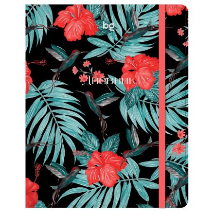 Дневник 1-11 кл. 48л. (Лайт) BG "Tropical life", иск. кожа, тиснение фольгой, печать, ляссе, на резинке Дневник 1-11 кл. 48л. (Лайт) BG "Tropical life", иск. кожа, тиснение фольгой, печать, ляссе, на резинке