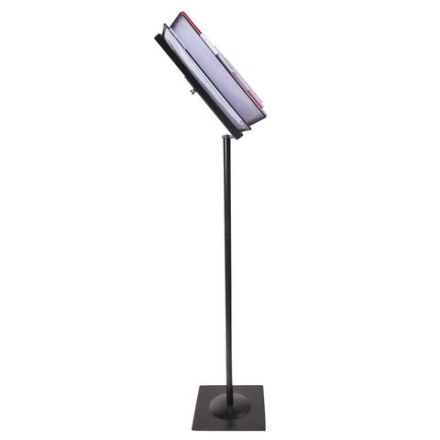 Демосистема напольная металлическая с 10 цветными панелями А4, черная, BRAUBERG "SOLID", 236723 Демосистема напольная металлическая с 10 цветными панелями А4, черная, BRAUBERG "SOLID", 236723