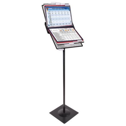 Демосистема напольная металлическая с 10 цветными панелями А4, черная, BRAUBERG "SOLID", 236723 Демосистема напольная металлическая с 10 цветными панелями А4, черная, BRAUBERG "SOLID", 236723