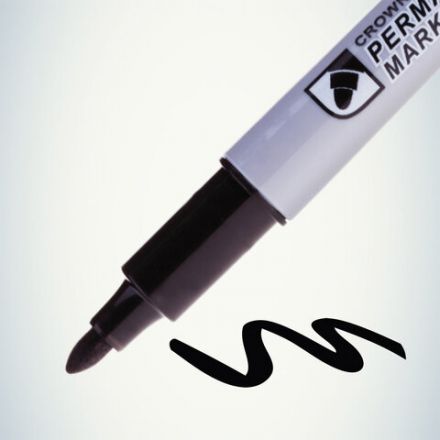 Маркер перманентный CROWN "Multi Marker Slim", ЧЕРНЫЙ, круглый наконечник, 2 мм, P-505 Маркер перманентный CROWN "Multi Marker Slim", ЧЕРНЫЙ, круглый наконечник, 2 мм, P-505