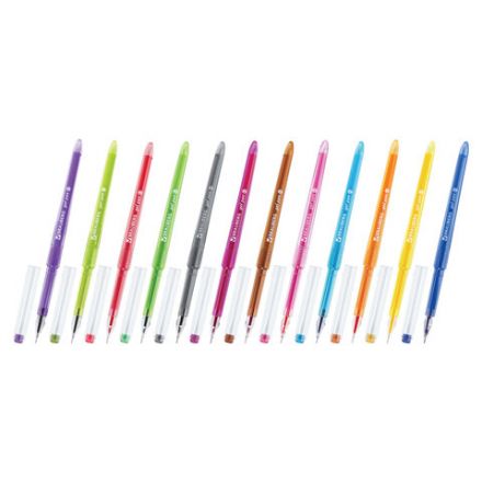 Ручки гелевые BRAUBERG DIAMOND, НАБОР 12 ЦВЕТОВ, узел 0,5 мм, линия письма 0,25 мм, 143377 Ручки гелевые BRAUBERG DIAMOND, НАБОР 12 ЦВЕТОВ, узел 0,5 мм, линия письма 0,25 мм, 143377