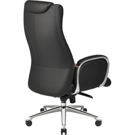 Кресло BN_Jl_Руководителя Echair-545 ML кожа черная, хром