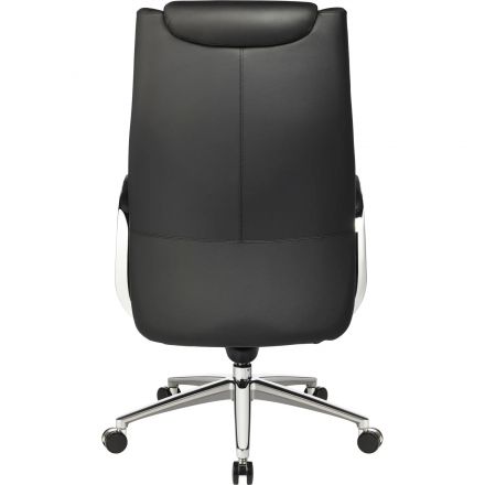 Кресло BN_Jl_Руководителя Echair-545 ML кожа черная, хром