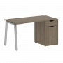 Home Office Стол письменный VR.SP-3-138.1.A Вяз/Серый металл 1380*720*750