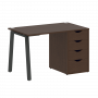 Home Office Стол письменный VR.SP-3-118.4.A Венге/Антрацит металл 1180*720*750