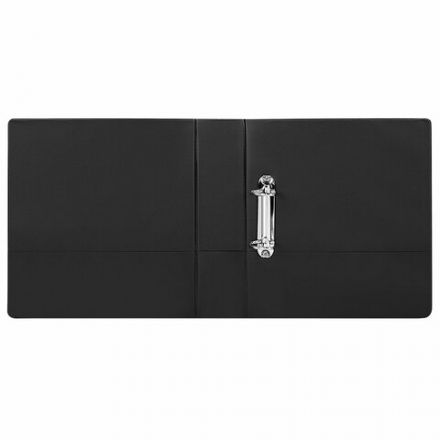 Папка на 2 кольцах, ПРОЧНАЯ, картон/ПВХ, BRAUBERG "Office", ЧЕРНАЯ, 75 мм, до 500 листов, 271846 Папка на 2 кольцах, ПРОЧНАЯ, картон/ПВХ, BRAUBERG "Office", ЧЕРНАЯ, 75 мм, до 500 листов, 271846