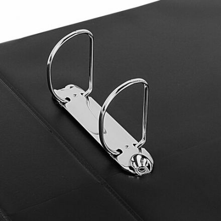 Папка на 2 кольцах, ПРОЧНАЯ, картон/ПВХ, BRAUBERG "Office", ЧЕРНАЯ, 75 мм, до 500 листов, 271846 Папка на 2 кольцах, ПРОЧНАЯ, картон/ПВХ, BRAUBERG "Office", ЧЕРНАЯ, 75 мм, до 500 листов, 271846