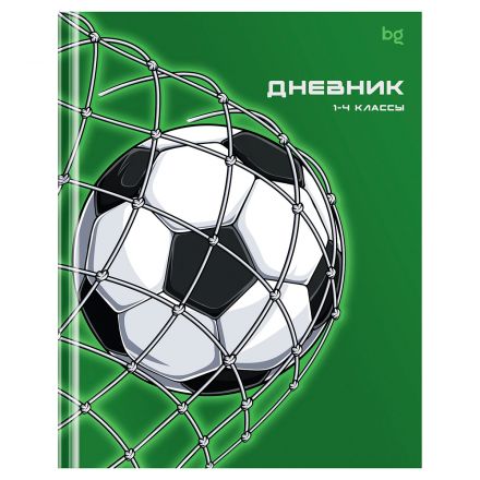 Дневник 1-4 кл., 48л., (твердый) BG "Гол", матовая ламинация, выб.лак